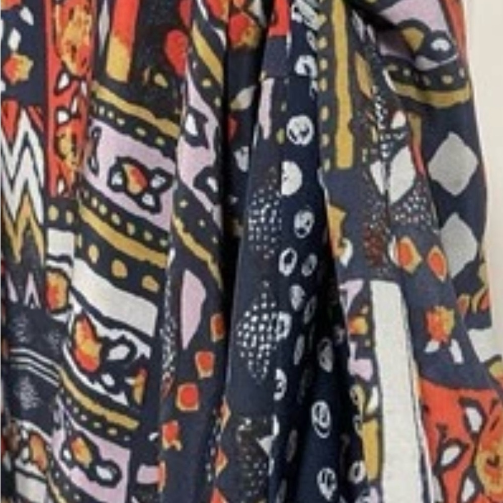 Porridge Anthropologie Patchwork Print Top Eclecticcore Artcore Blouse Sz Small - Picture 7 of 14